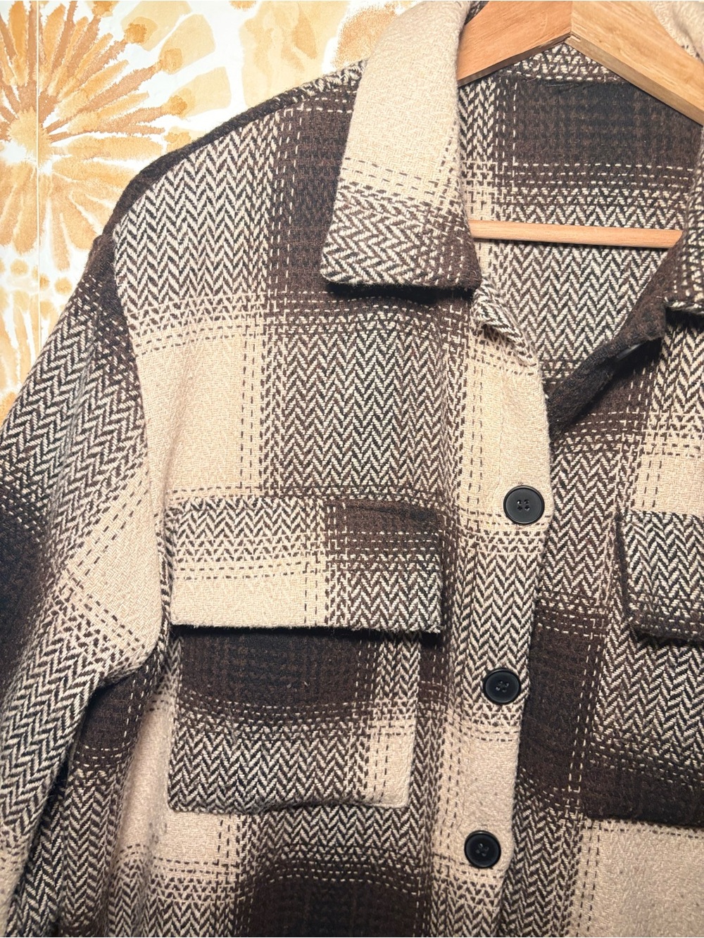 Boho Western Rustic Fall Shacket Transitional Layering Grunge Cabincore - Picture 6 of 7